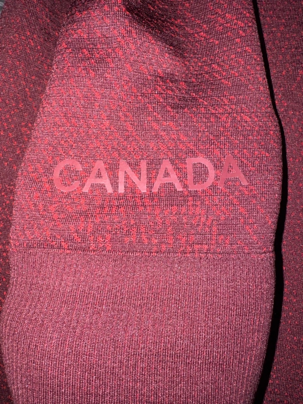 Lululemon Team Canada Swiftly Tech Half Zip 2.0 in Storm Surge Red Merlot - Picture 9 of 9
